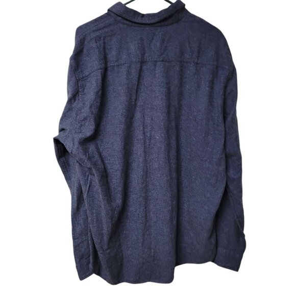 Sonoma Supersoft Flannel Blue Mens Collared XL Standard Fit Snap Down Tags - Picture 5 of 9